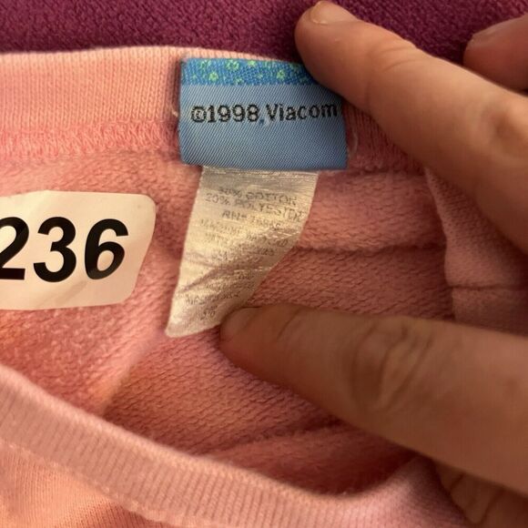 Vtg 1998 NICKELODEON Rugrats Crewneck Sweatshirt Kids 5/6 Girls Chucky Tommy 90s - Picture 2 of 7